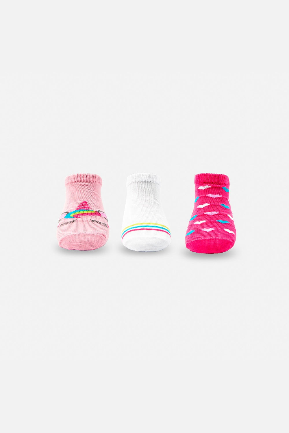 MEDIAS X3 DE MIC MULTICOLOR PARA NIÑA
