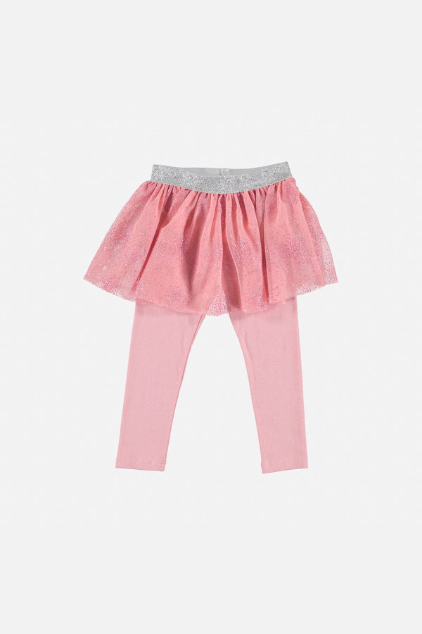 LEGGINS LITTLEMIC CON TUTÚ ROSADO PARA NIÑA 2T A 5T