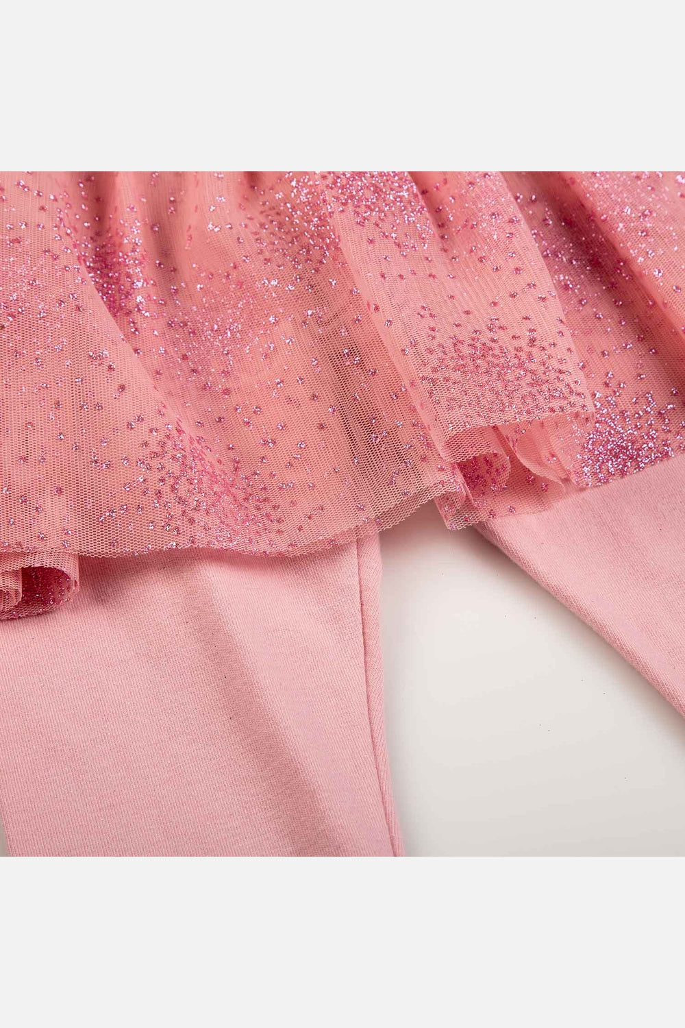 LEGGINS LITTLEMIC CON TUTÚ ROSADO PARA NIÑA 2T A 5T