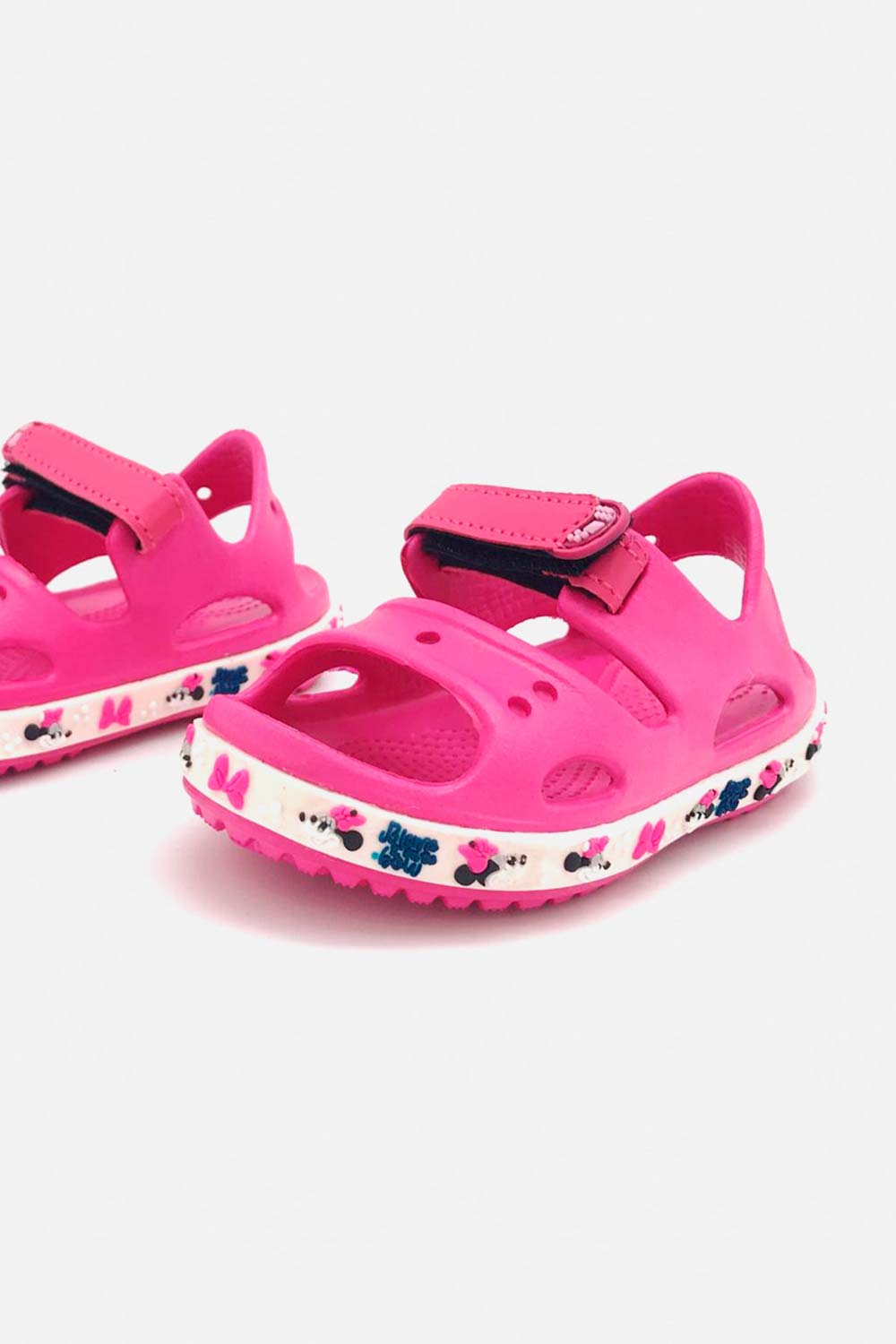 SANDALIA DE MINNIE MOUSE ROSADA PARA NIÑA