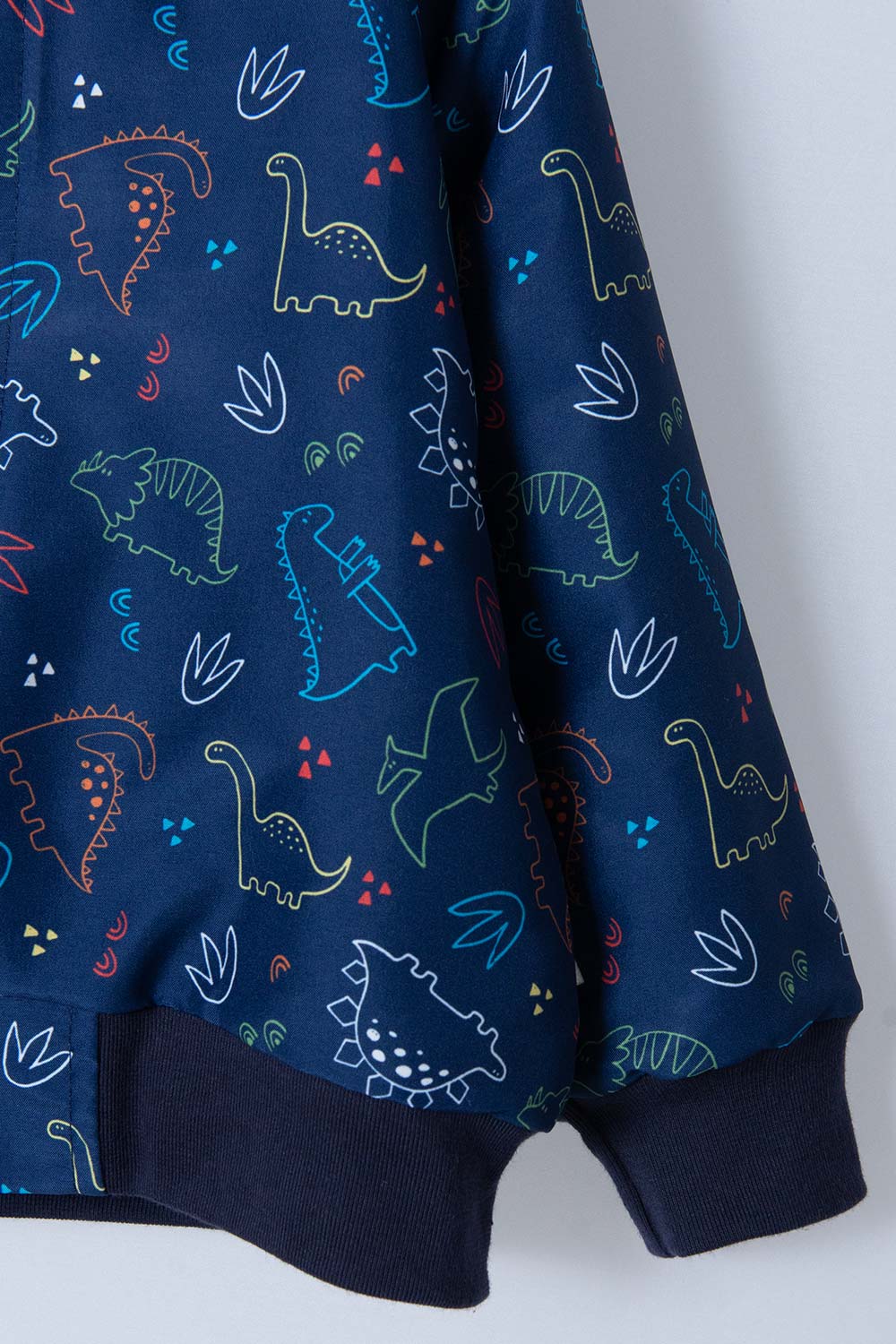 CHAQUETA LITTLEMIC AZUL CON CAPUCHA PARA BEBÉ NIÑO