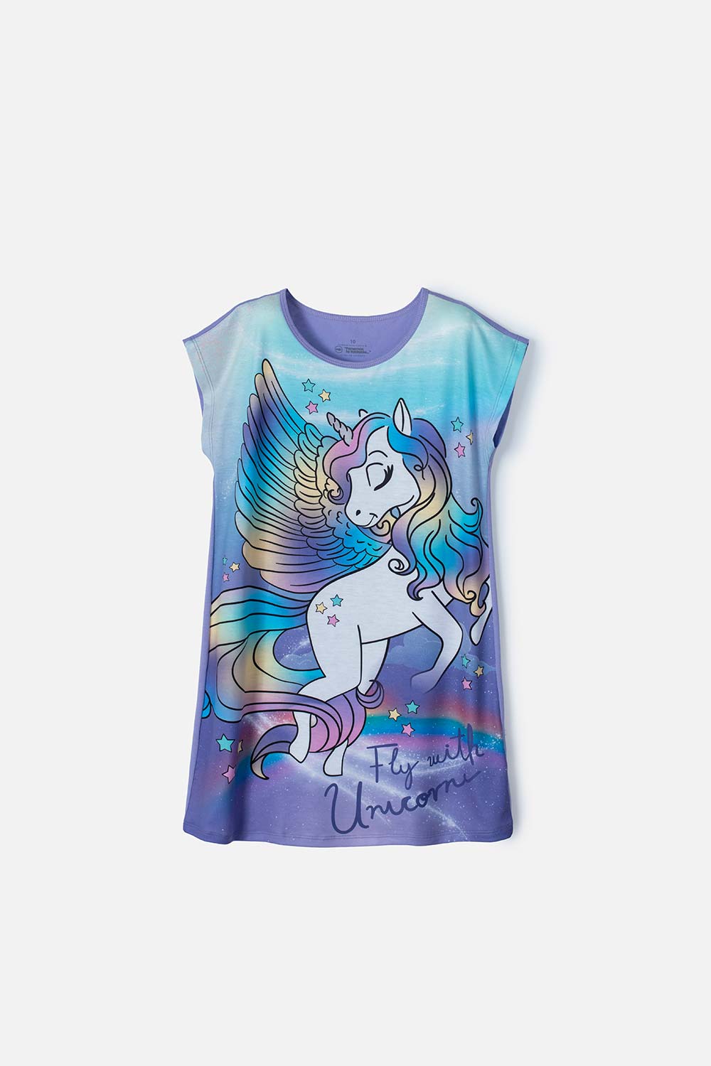 PIJAMA DE MIC MANGA CORTA MORADO PARA NIÑA
