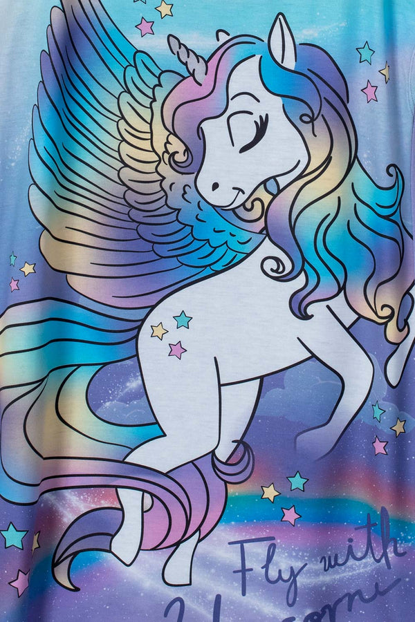 PIJAMA DE MIC MANGA CORTA MORADO PARA NIÑA