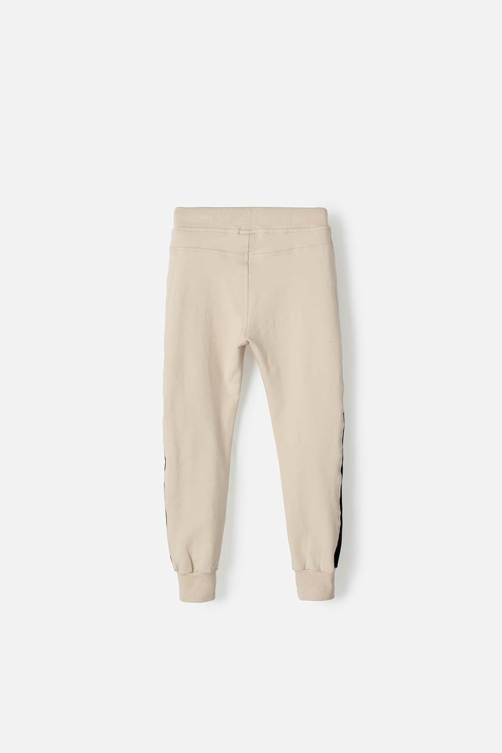 JOGGER MIC CON CINTURA AJUSTABLE CAQUI Y NEGRO PARA NIÑO