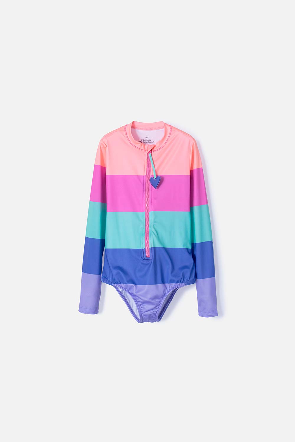 VESTIDO DE BAÑO MIC CON CIERRE MULTICOLOR PARA NIÑA