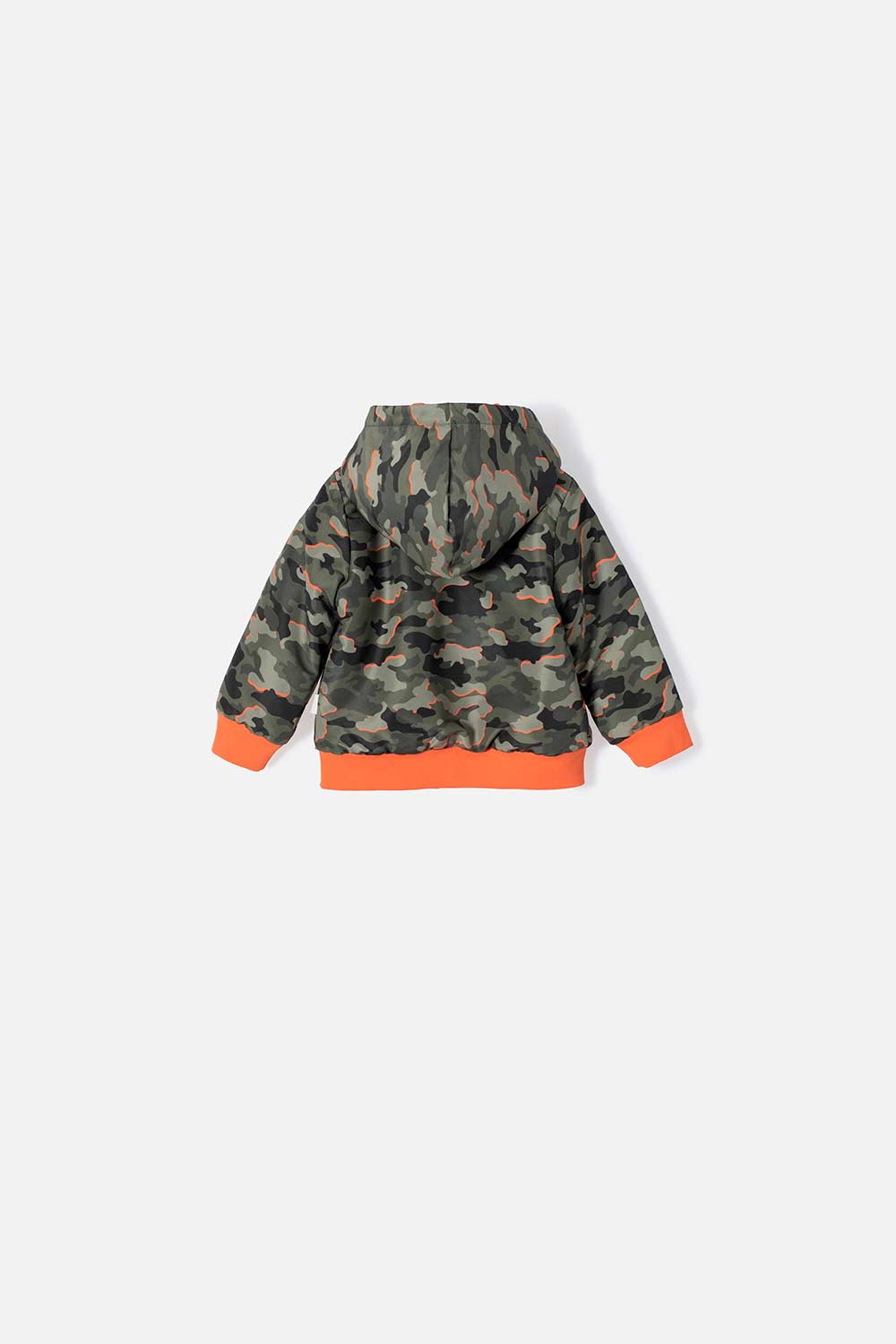 CHAQUETA DE LITTLEMIC CON CIERRE Y CHOMPA VERDE MILITAR  PARA BEBÉ NIÑO