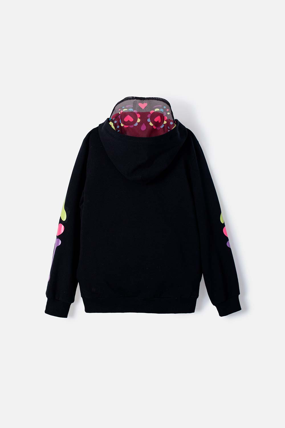 BUZO DE MIC CATRINA CON CAPUCHA NEGRO PARA NIÑA