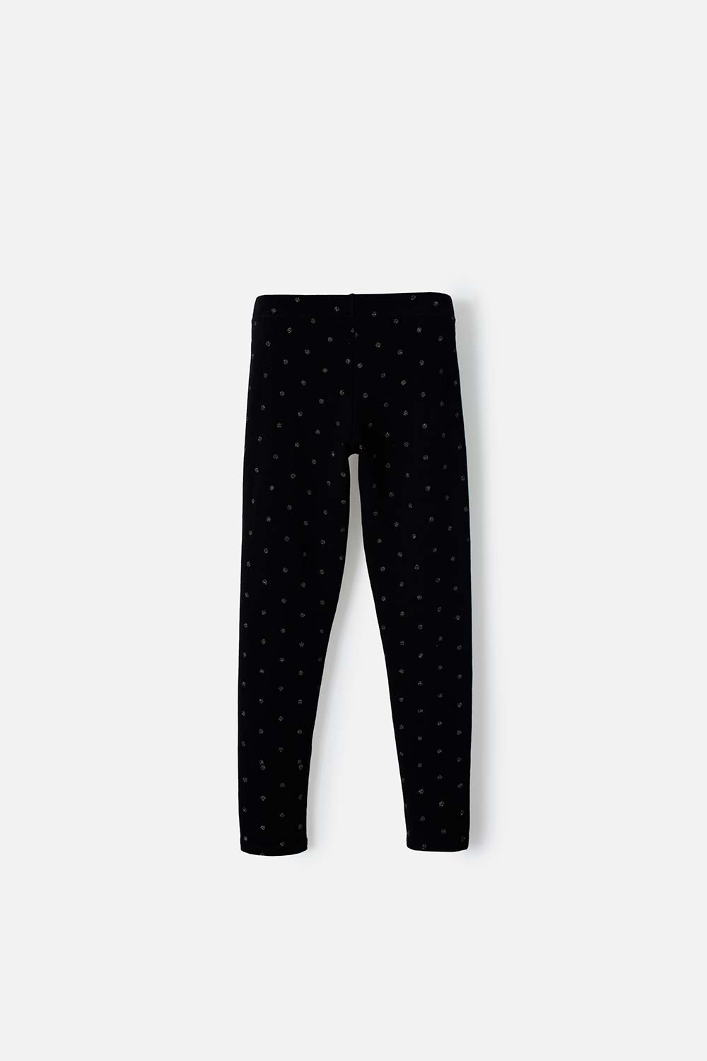LEGGINS DE MIC CON CINTURA ELASTICA NEGRO PARA NIÑA