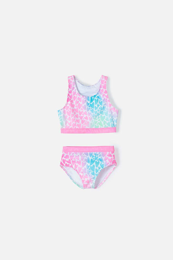 CONJUNTO BAÑO DE MIC MULTICOLOR PARA NIÑA
