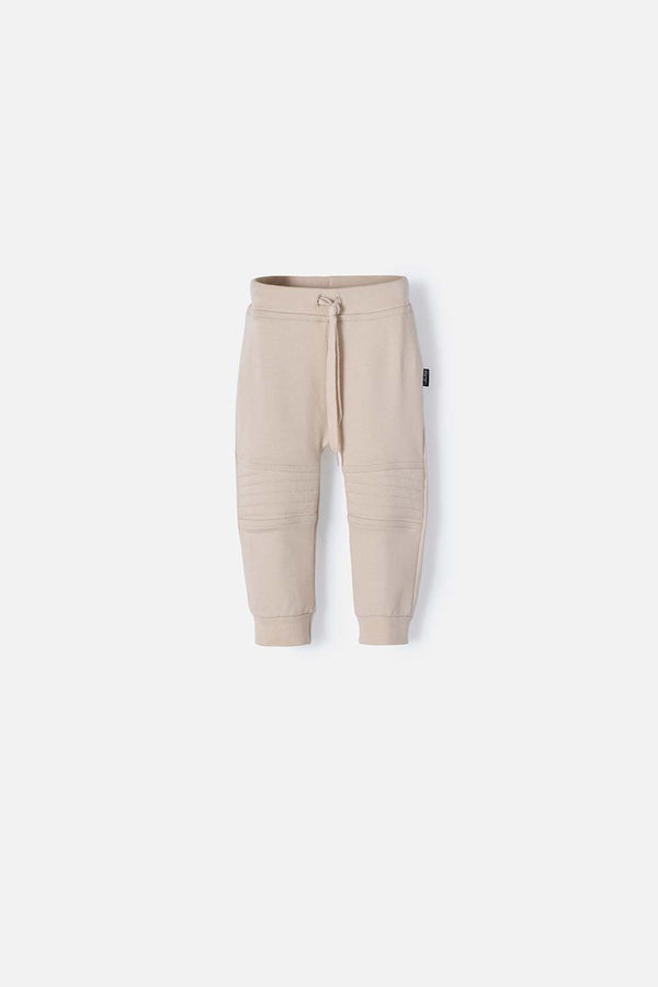 JOGGER DE LITTLEMIC CON CORDÓN CAQUI PARA BEBÉ NIÑO