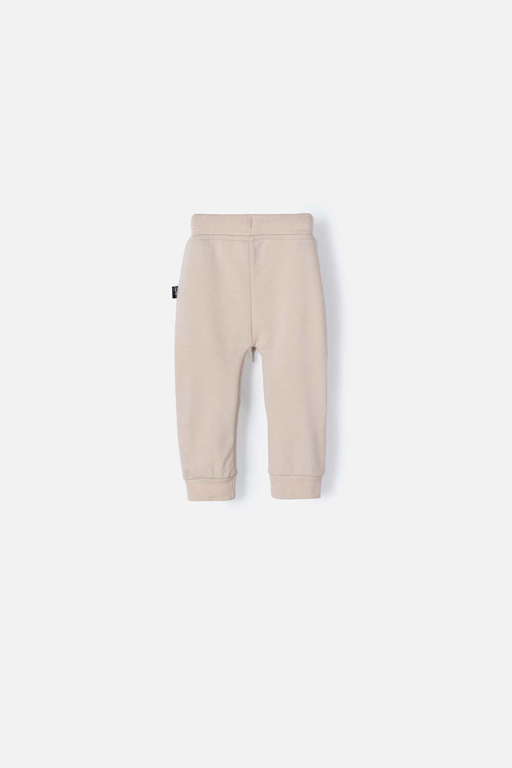 JOGGER DE LITTLEMIC CON CORDÓN CAQUI PARA BEBÉ NIÑO