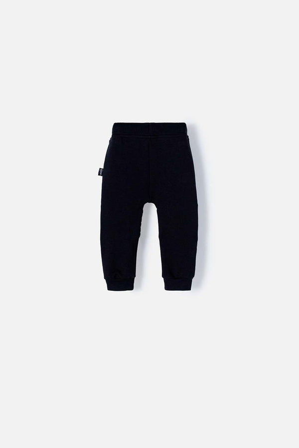 JOGGER LITTLEMIC CON CORDÓN NEGRO PARA BEBÉ NIÑO