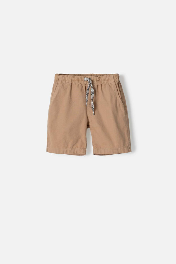 BERMUDA DE LITTLEMIC CON CORDÓN CAQUI PARA NIÑO 2T A 5T