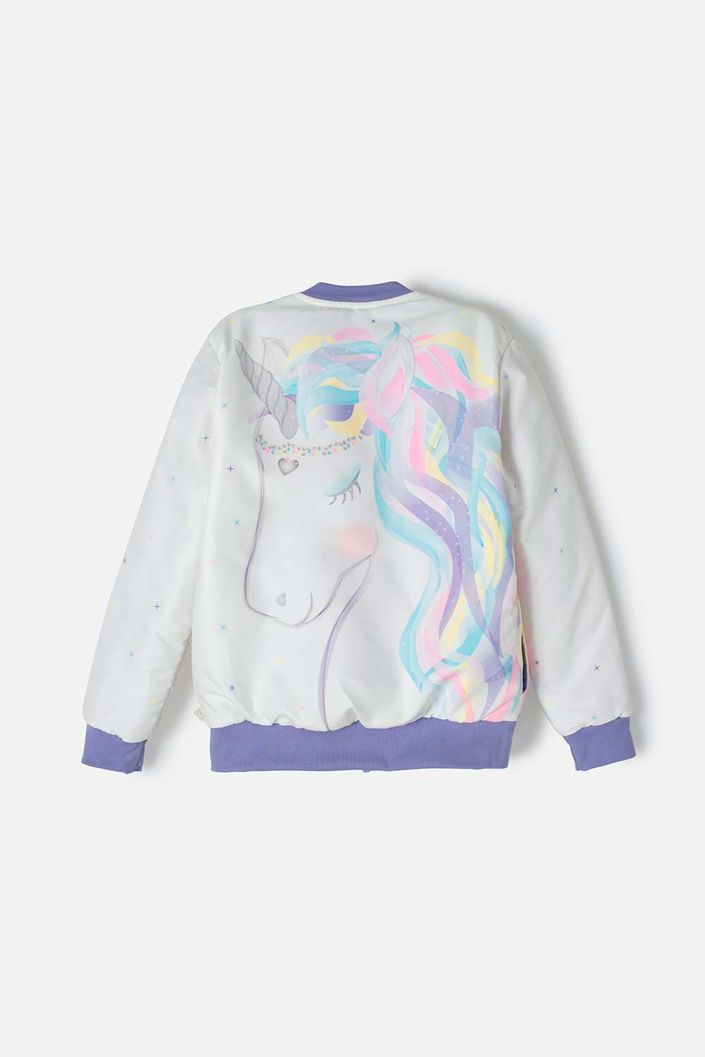 CHAQUETA DE MIC CON CIERRE MULTICOLOR PARA NIÑA