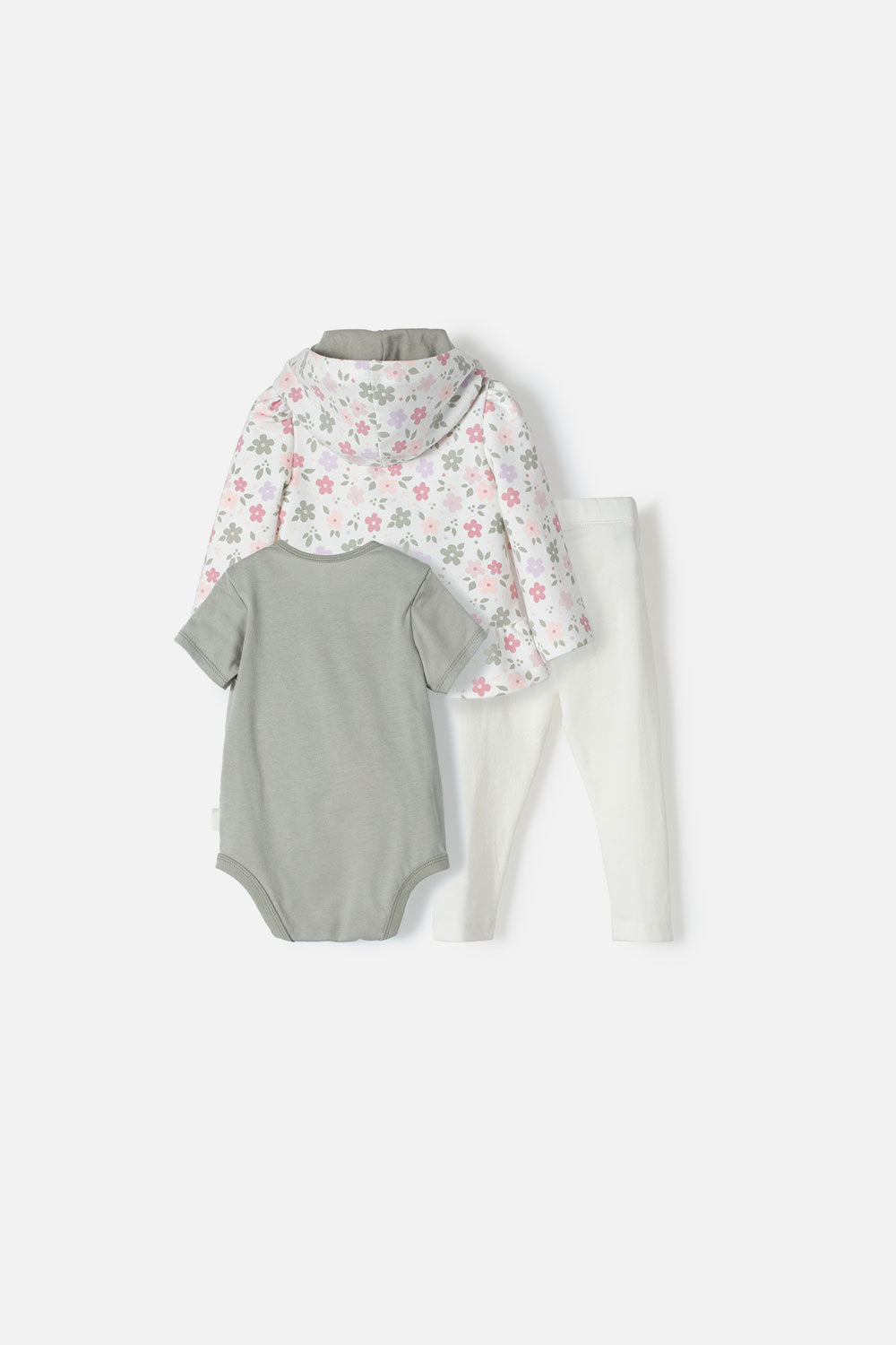 CONJUNTO LITTLEMIC MULTICOLOR CON LEGGINS Y CHAQUETA PARA BEBÉ NIÑA