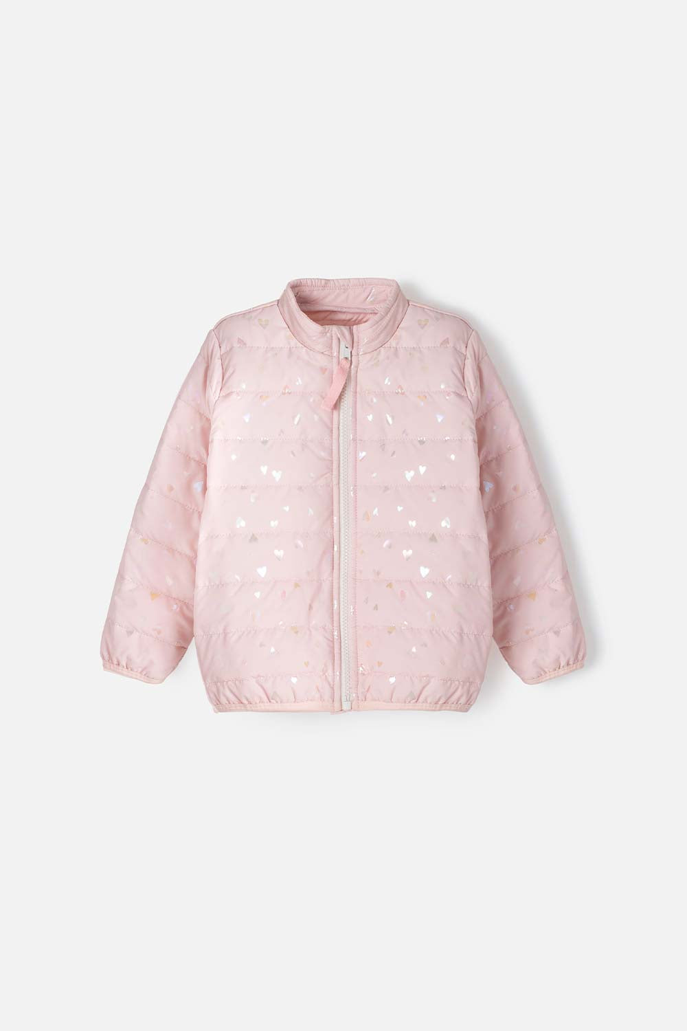 CHAQUETA DE LITTLEMIC CON CIERRE ROSADO PARA NIÑA 2T A 5T
