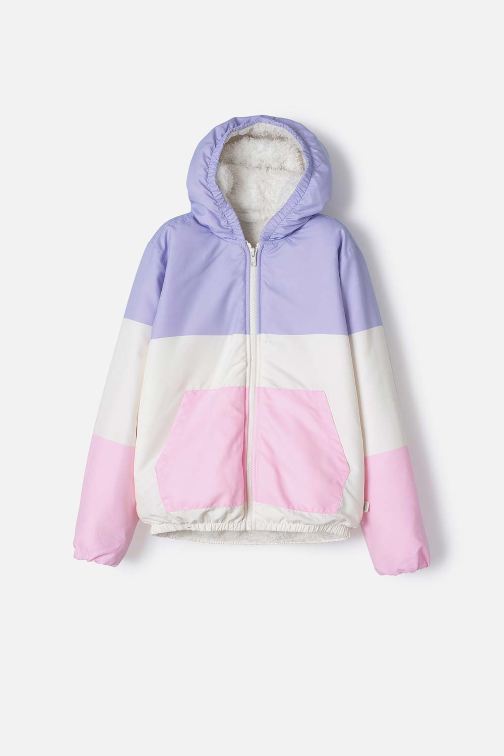 CHAQUETA DE MIC CON CIERRE MULTICOLOR PARA NIÑA