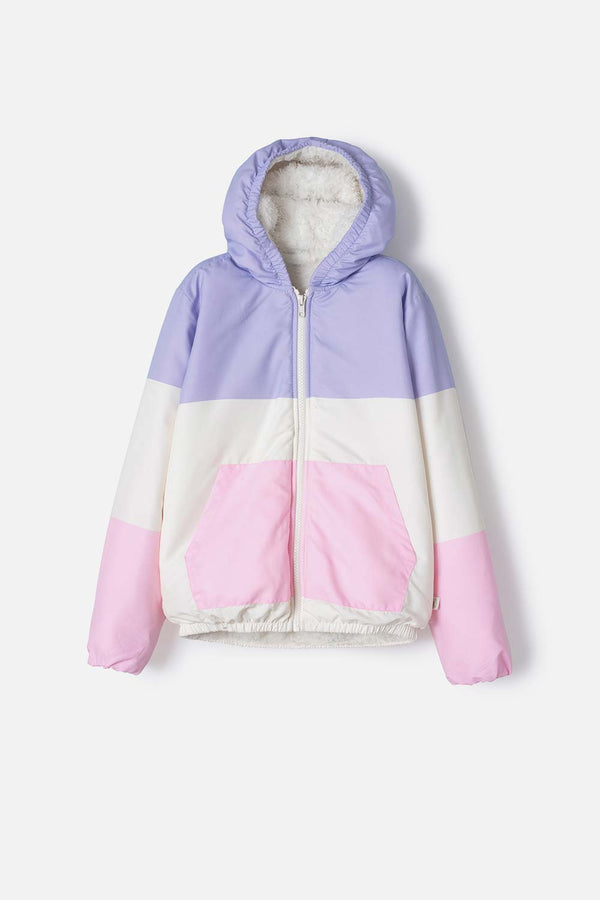 CHAQUETA DE MIC CON CIERRE MULTICOLOR PARA NIÑA