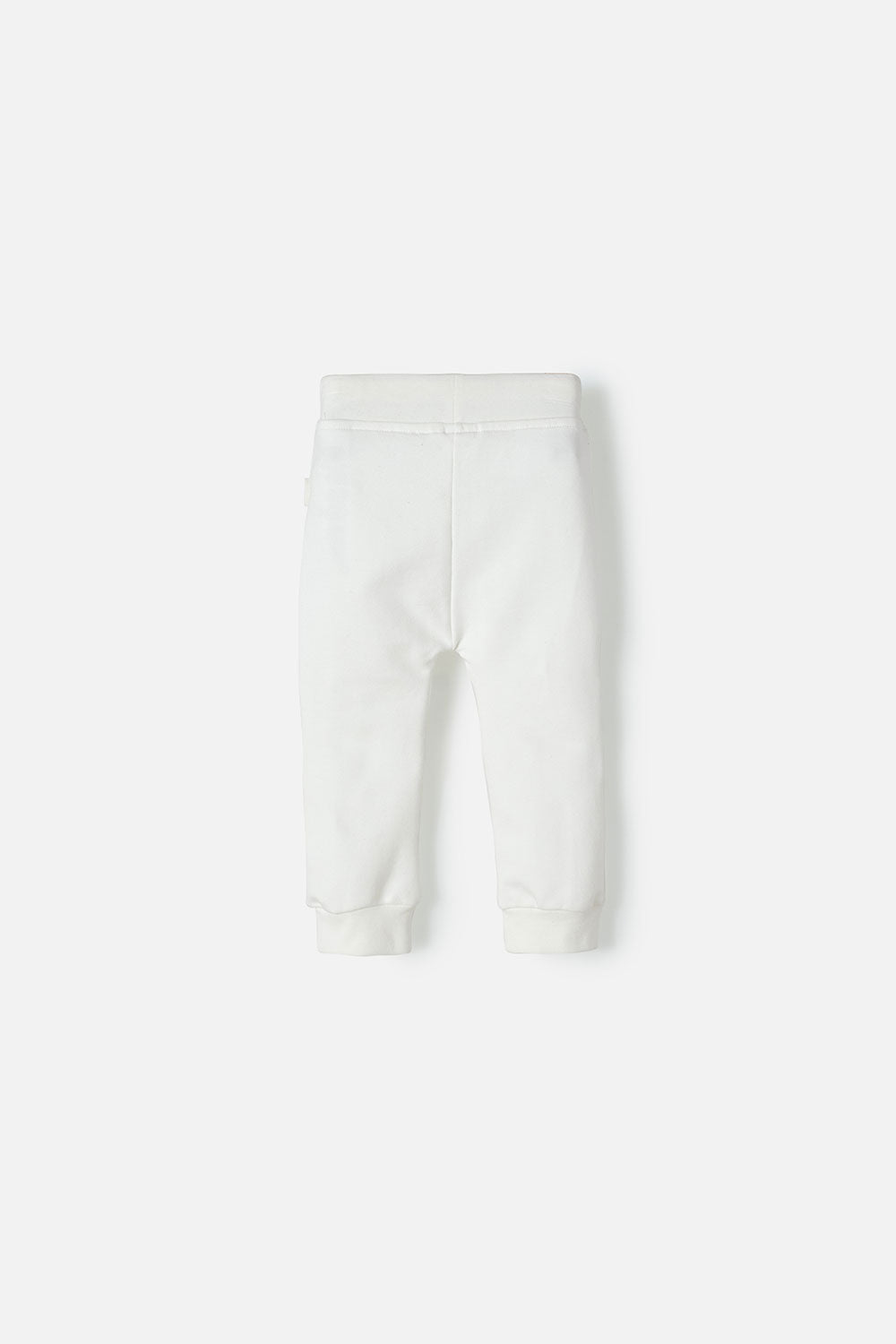 JOGGER LITTLEMIC CON CORDÓN MARFIL PARA BEBÉ UNISEX