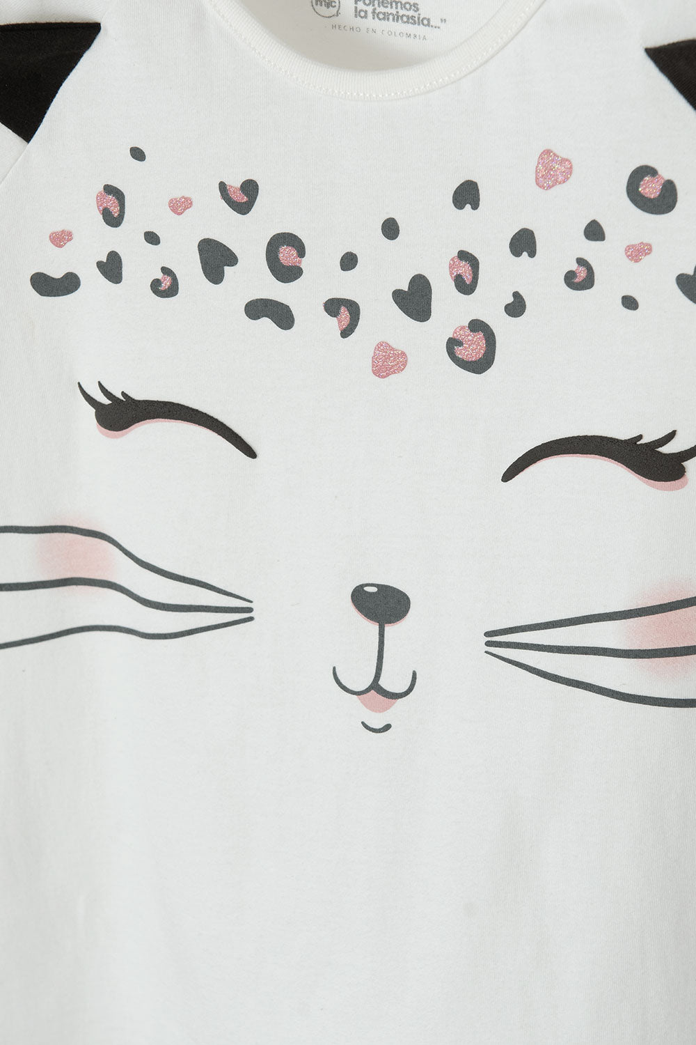 CONJUNTO MIC MARFIL Y NEGRO DE PANTALÓN LARGO PARA NIÑA