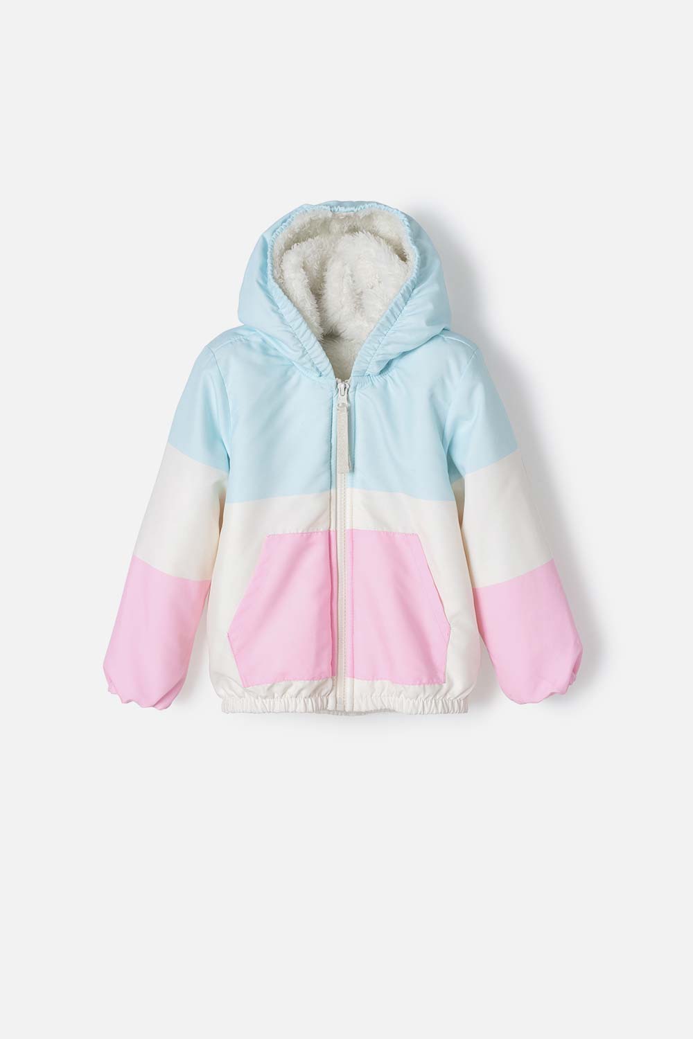 CHAQUETA DE LITTLEMIC CON CAPUCHA MULTICOLOR PARA NIÑA 2T A 5T