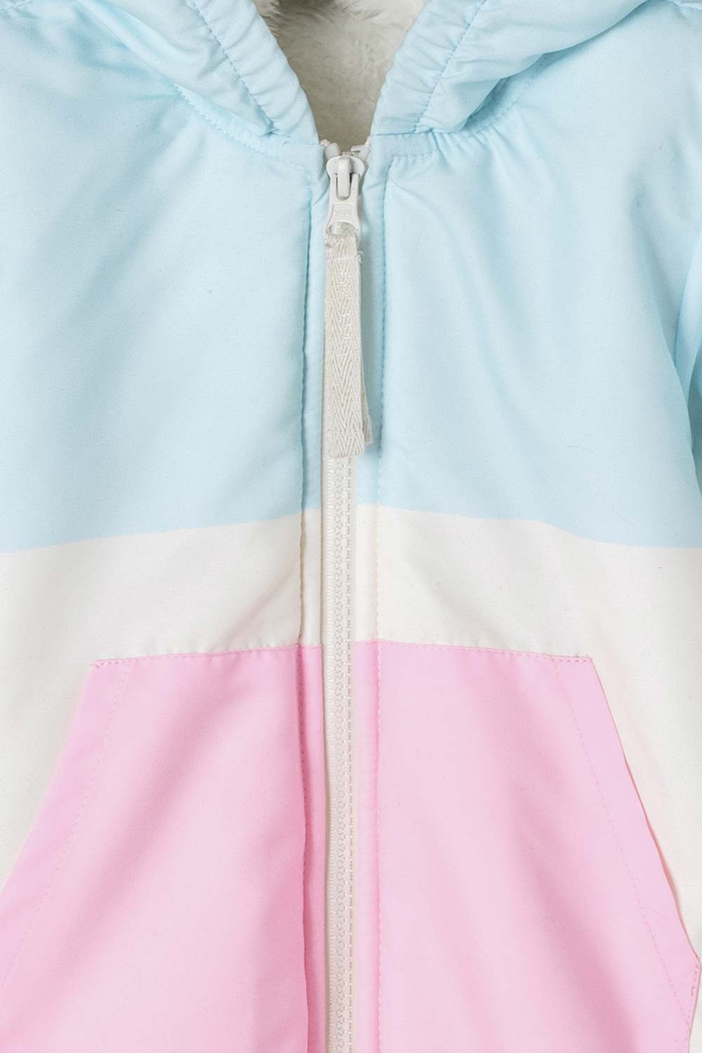CHAQUETA DE LITTLEMIC CON CAPUCHA MULTICOLOR PARA NIÑA 2T A 5T