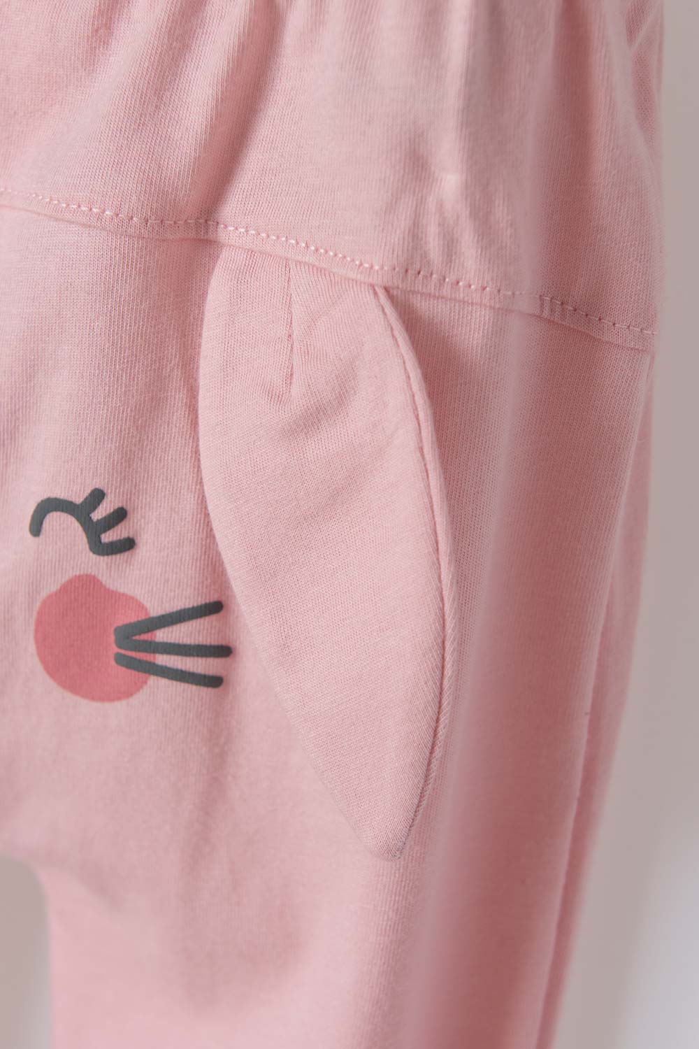 PIJAMA DE LITTLEMIC CON PANTALÓN LARGO VERDE Y PALO ROSA PARA BEBÉ NIÑA
