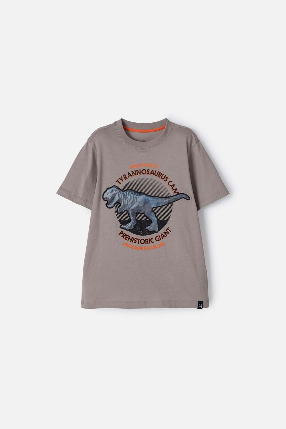 CAMISETA  DE MIC MANGA CORTA TAUPE PARA NIÑO