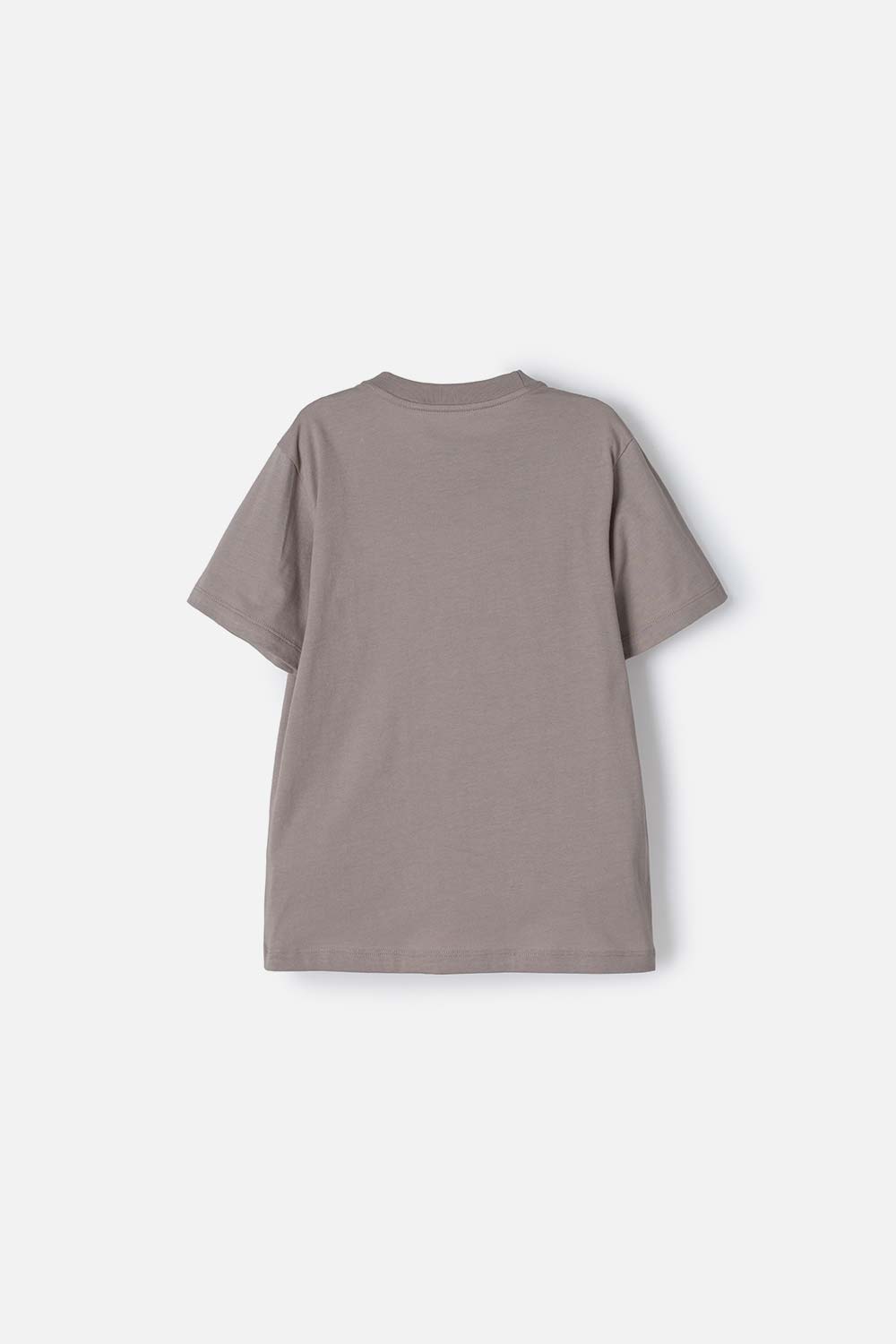 CAMISETA  DE MIC MANGA CORTA TAUPE PARA NIÑO