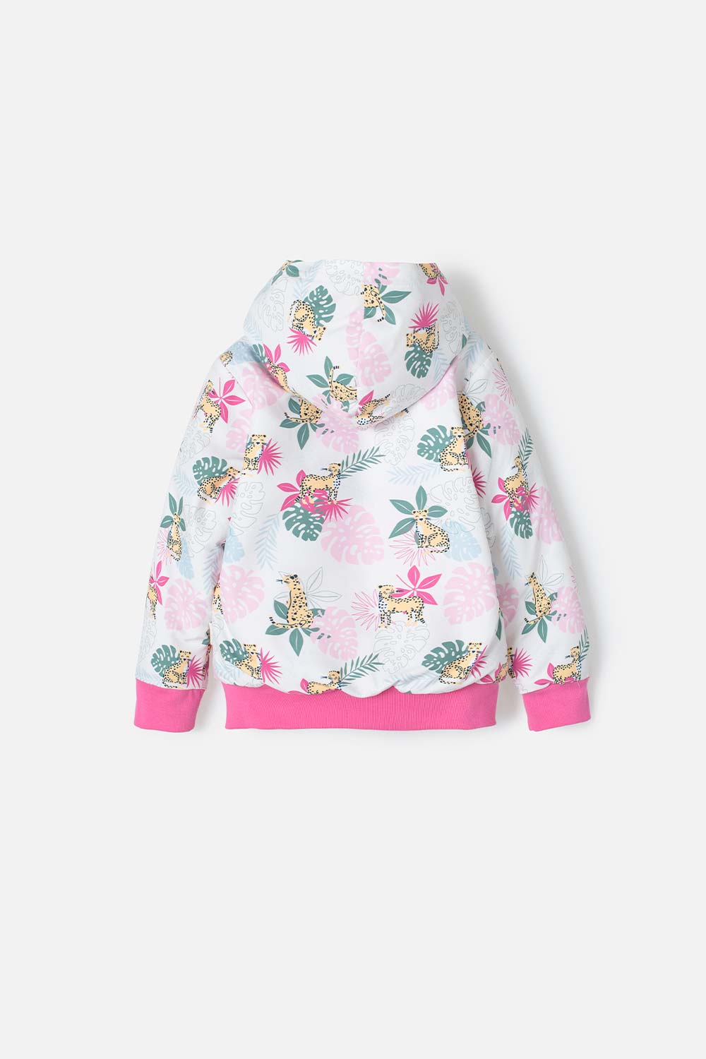 CHAQUETA DE LITTLEMIC MULTICOLOR CON CAPUCHA PARA NIÑA 2T A 5T