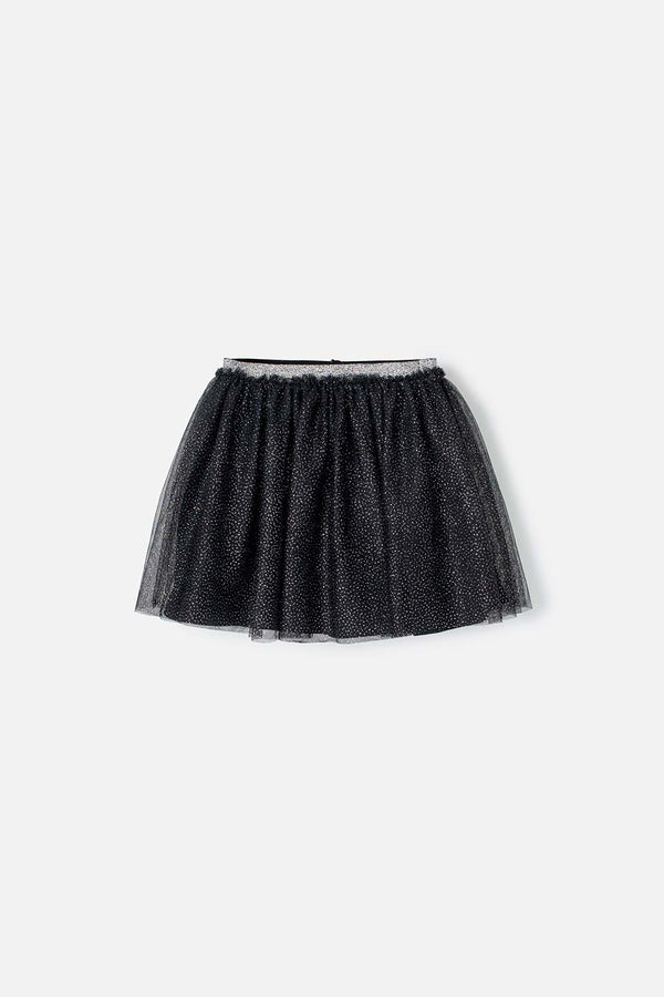 FALDA DE MIC TIPO TUTÚ NEGRA PARA NIÑA