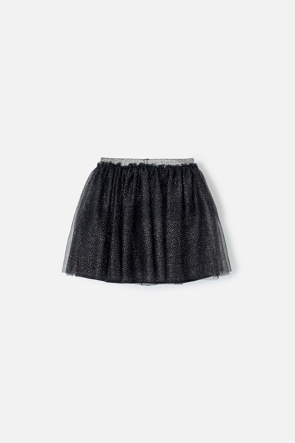 FALDA DE MIC TIPO TUTÚ NEGRA PARA NIÑA