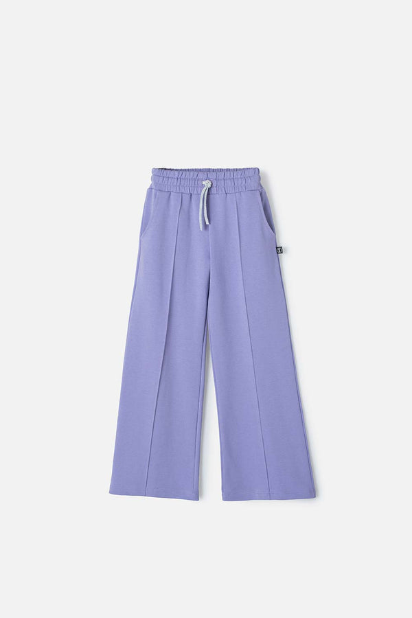 JOGGER DE MIC BOTA ANCHA MORADO PARA NIÑA