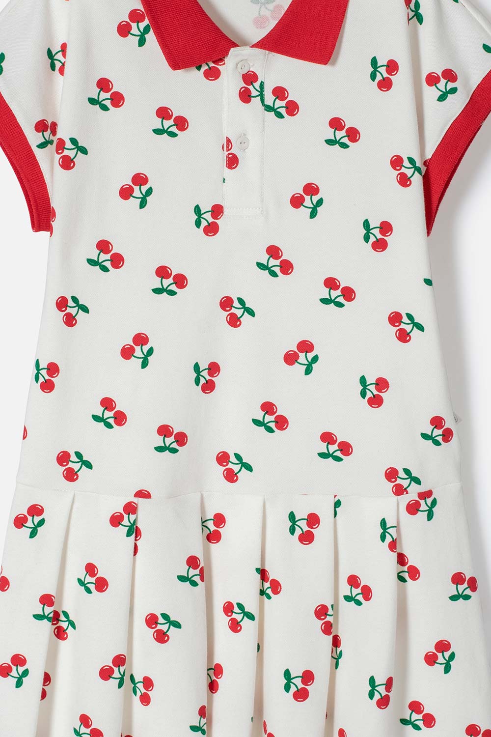 VESTIDO DE MIC MANGA CORTA MARFIL PARA NIÑA
