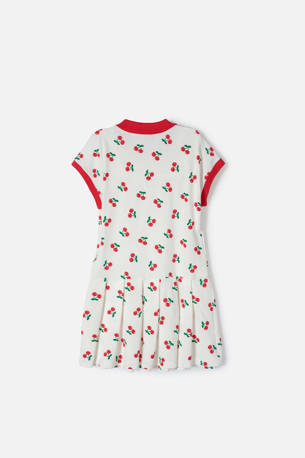 VESTIDO DE MIC MANGA CORTA MARFIL PARA NIÑA