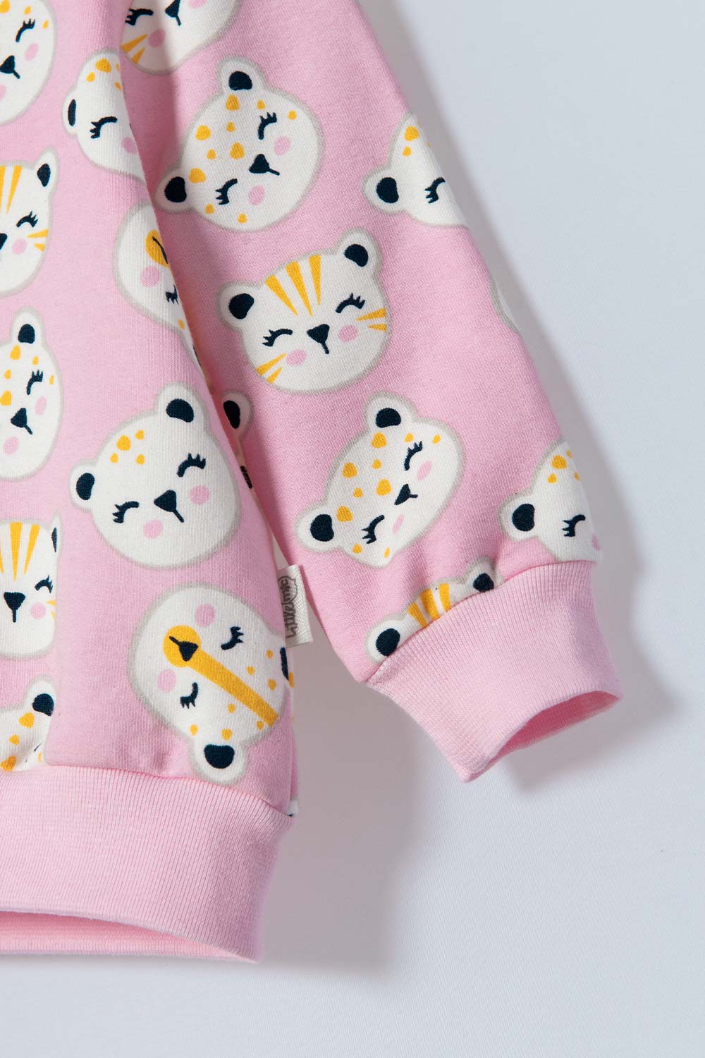 CONJUNTO DE LITTLEMIC ROSADO DE PANTALÓN LARGO PARA BEBE NIÑA
