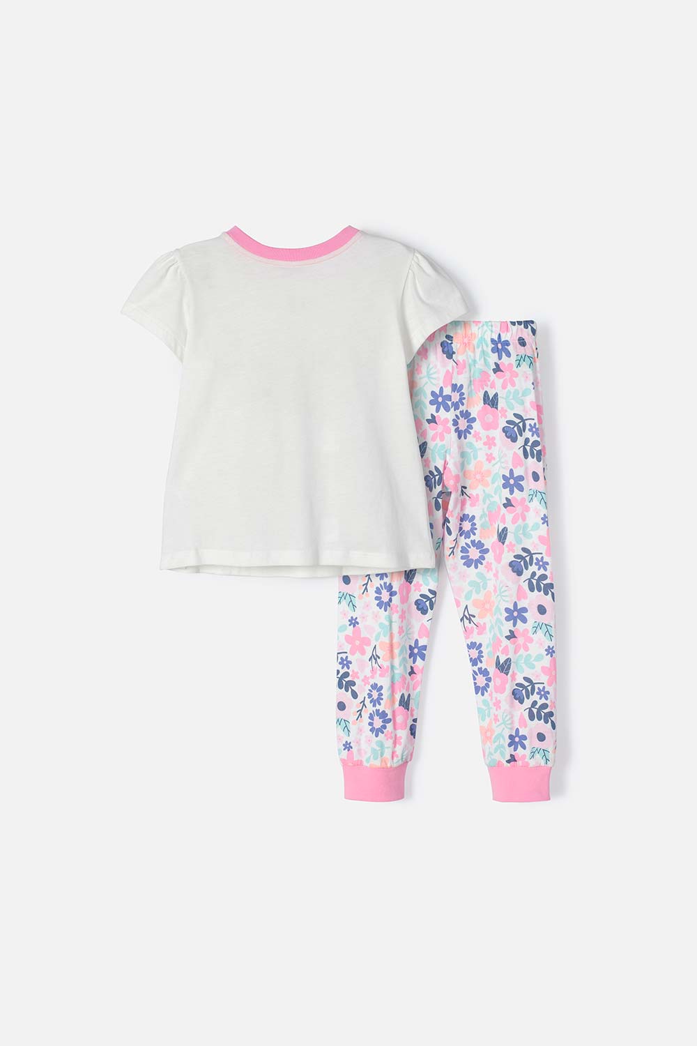 PIJAMA LITTLEMIC CON PANTALÓN LARGO MULTICOLOR PARA NIÑA 2T A 5T