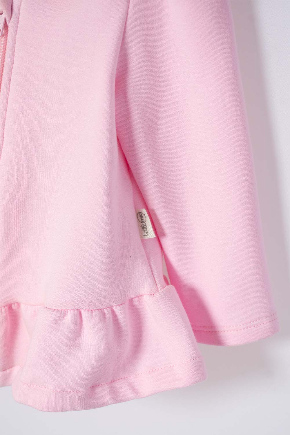 CONJUNTO DE LITTLEMIC X3 PIEZAS MARFIL Y ROSADO PARA BEBÉ NIÑA