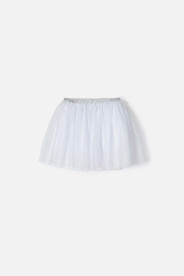 FALDA DE MIC CORTA BLANCO PARA NIÑA