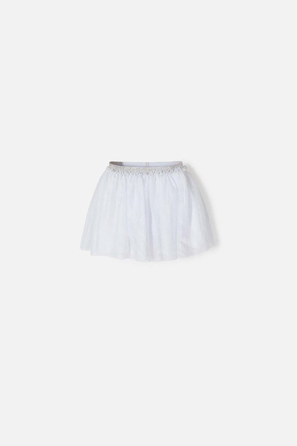 FALDA LITTLEMIC TIPO TUTÚ BLANCO PARA NIÑA 2T A 5T