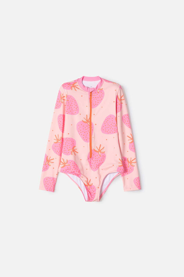 VESTIDO DE BAÑO DE MIC MANGA LARGA MULTICOLOR PARA NIÑA