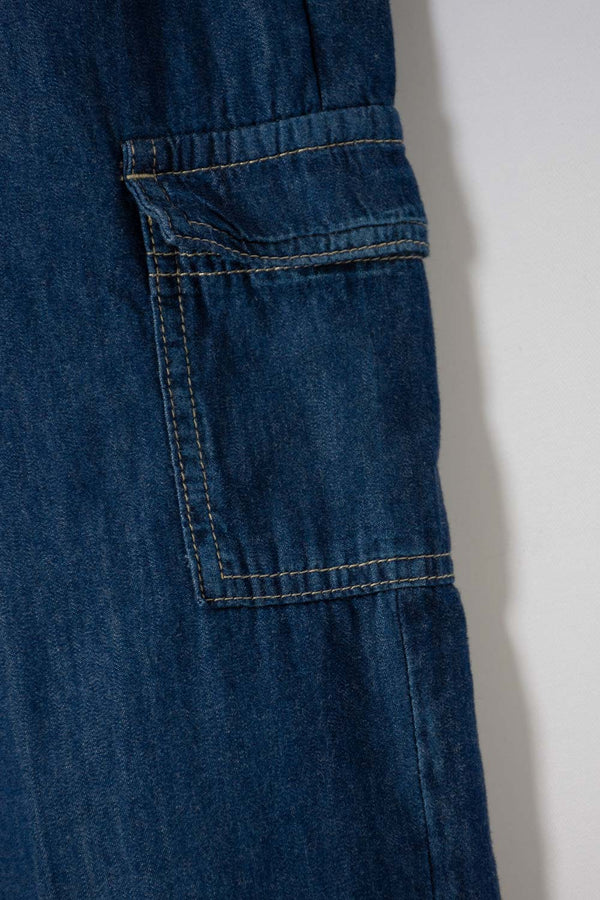 JOGGER DE MIC CON CORDÓN AZUL PARA NIÑA