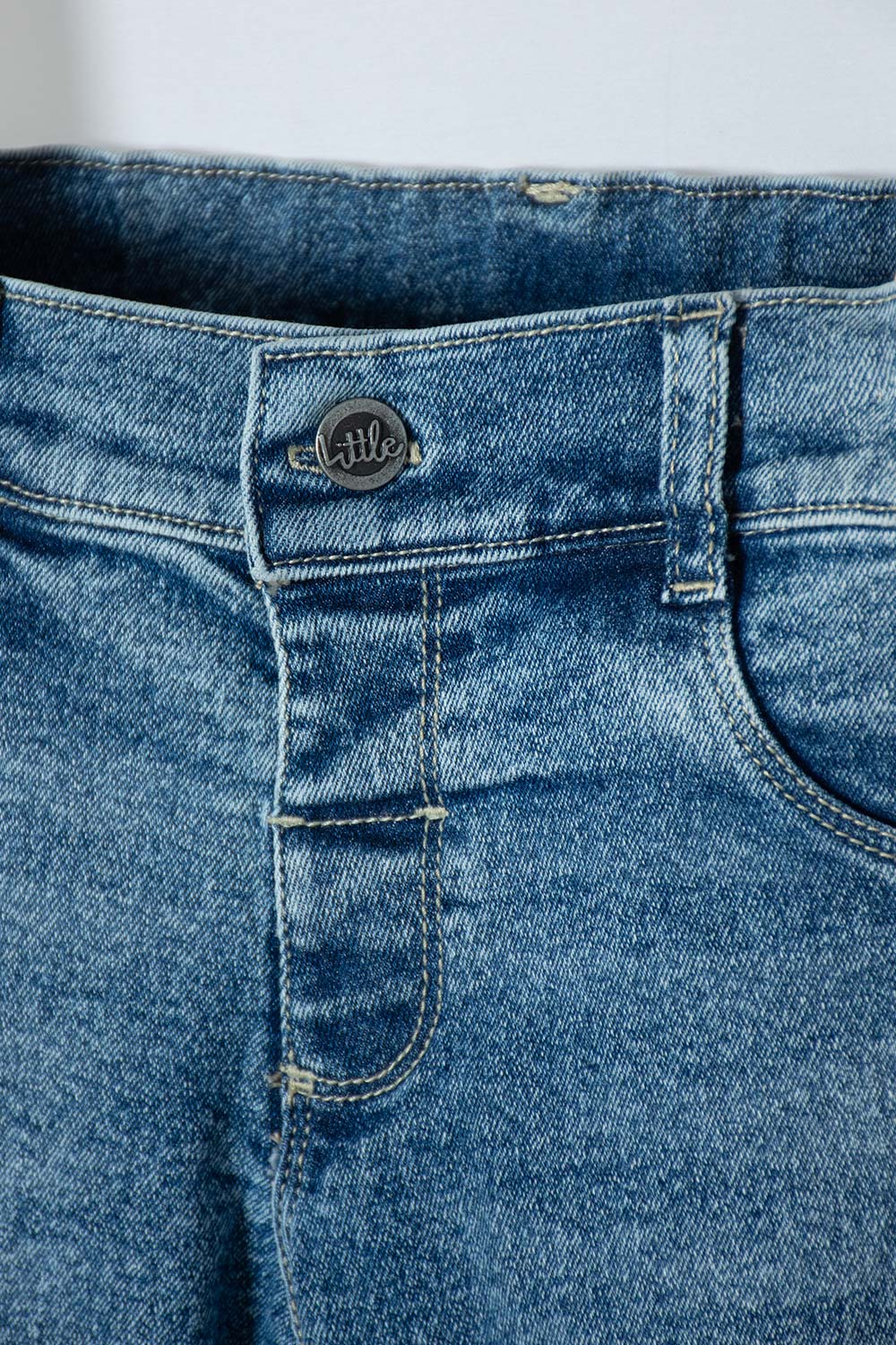 JEAN DE LITTLEMIC AZUL OSCURO PARA NIÑO 2T A 5T