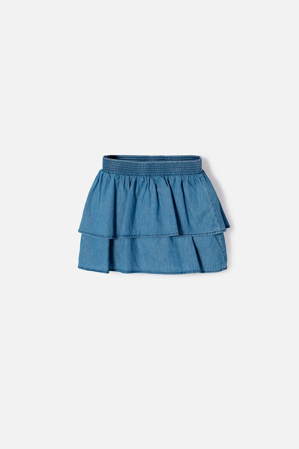 FALDA DE MIC CON BOLERO AZUL PARA NIÑA