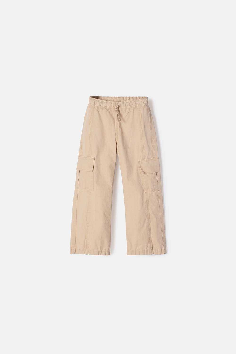 JOGGER DE LITTLEMIC CON CORDÓN CAQUI PARA NIÑA 2T A 5T