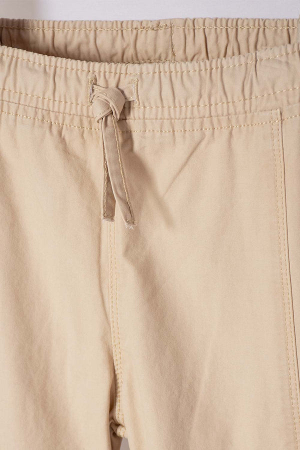 JOGGER DE LITTLEMIC CON CORDÓN CAQUI PARA NIÑA 2T A 5T