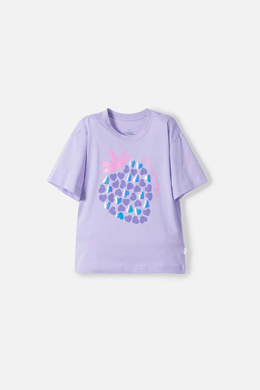 CAMISETA DE MIC MANGA CORTA LAVANDA CLARO PARA NIÑA