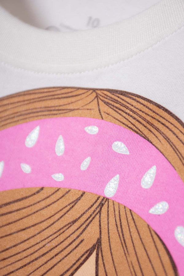 CAMISETA DE MIC MANGA CORTA MULTICOLOR PARA NIÑA