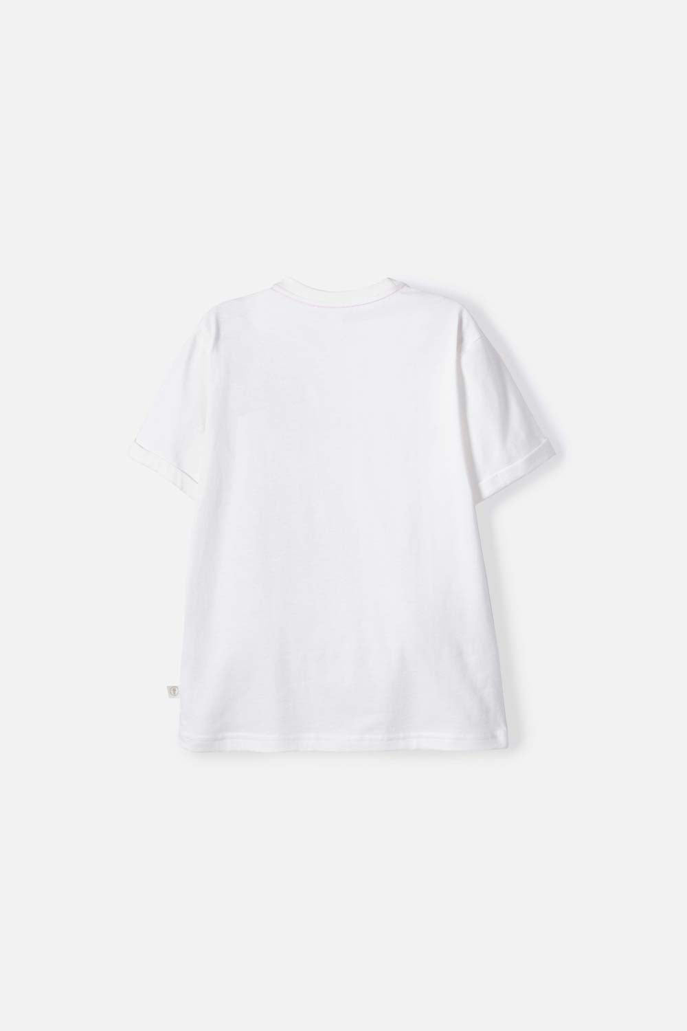 CAMISETA DE MIC MANGA CORTA MARFIL PARA NIÑA
