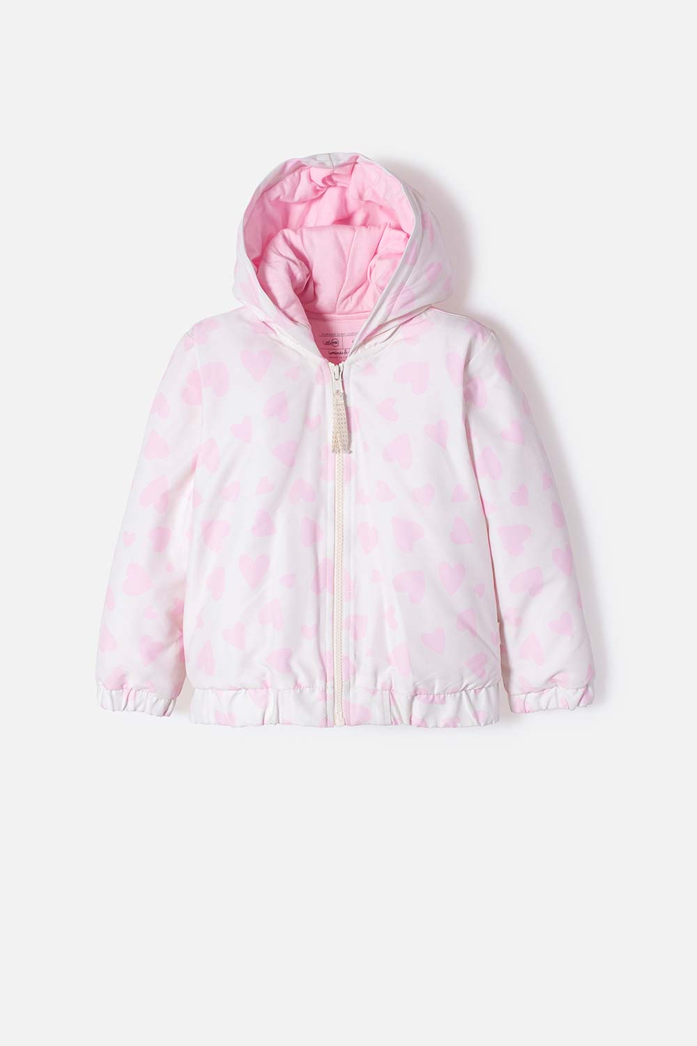 CHAQUETA LITTLEMIC MULTICOLOR CON CIERRE FRONTAL PARA NIÑA 2T A 5T